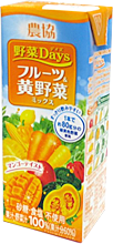農協・フルーツ＆黄野菜ミックス(200ml)
