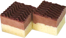 全菓・シートケーキ チョコレート (4.3cm×4.0cm／約32g)